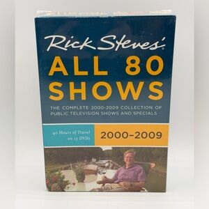 Rick Steves All 80 Shows Public TV (2000-2009) (DVD, 2009) Brand New Sealed